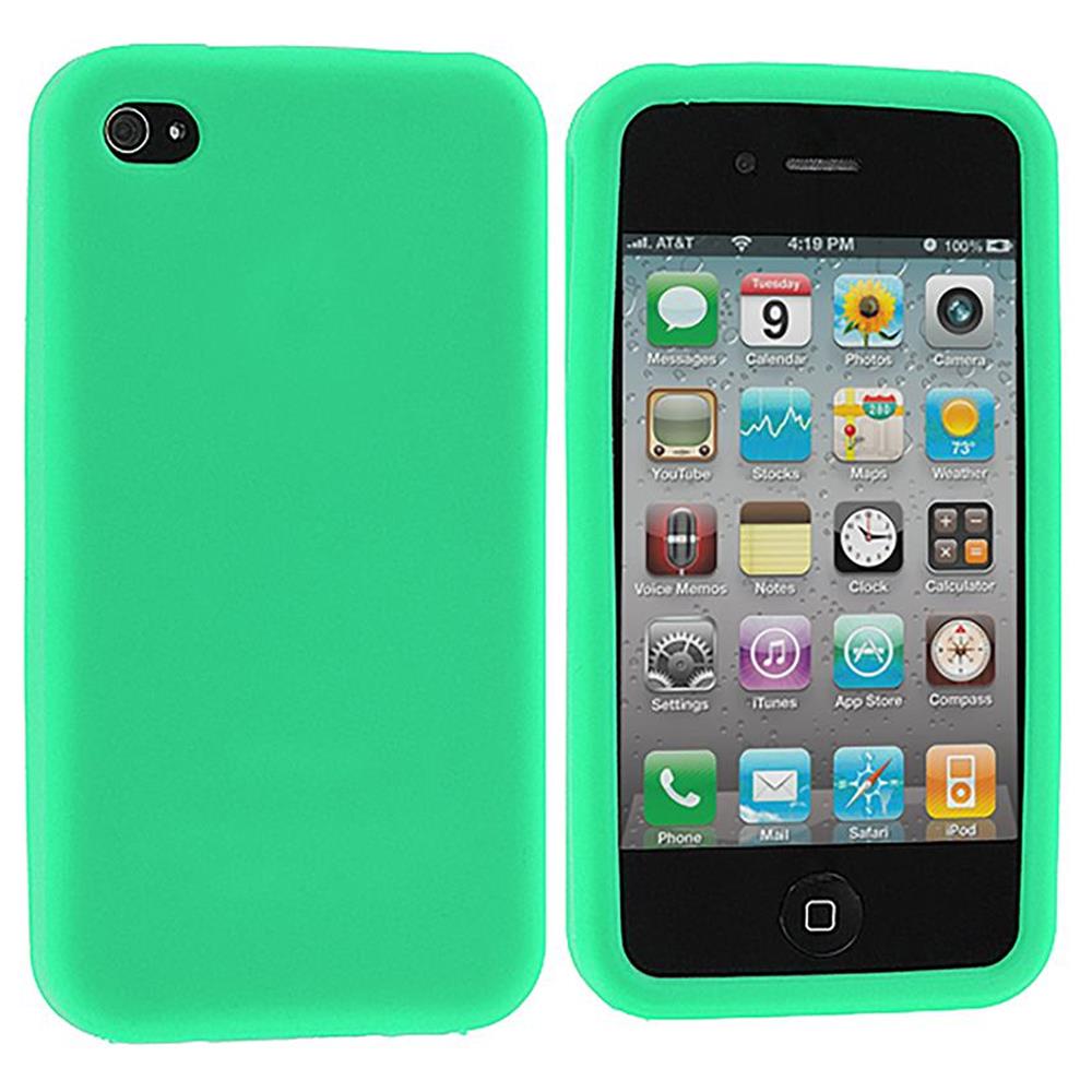 Funda Protectora Silicona Apple Iphone 4 O Iphone 4S Verde img #1