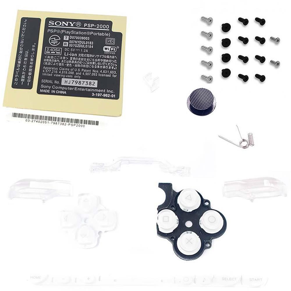 Kit 28 Piezas Botones Tornillos Y + Sony Psp 2000 Blanco img #1