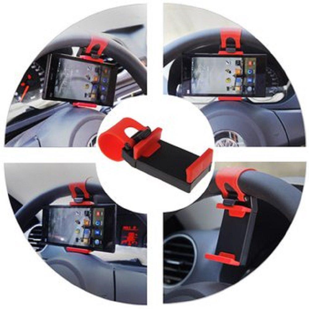 Soporte Celular Gps Carro Timón Volante img #3