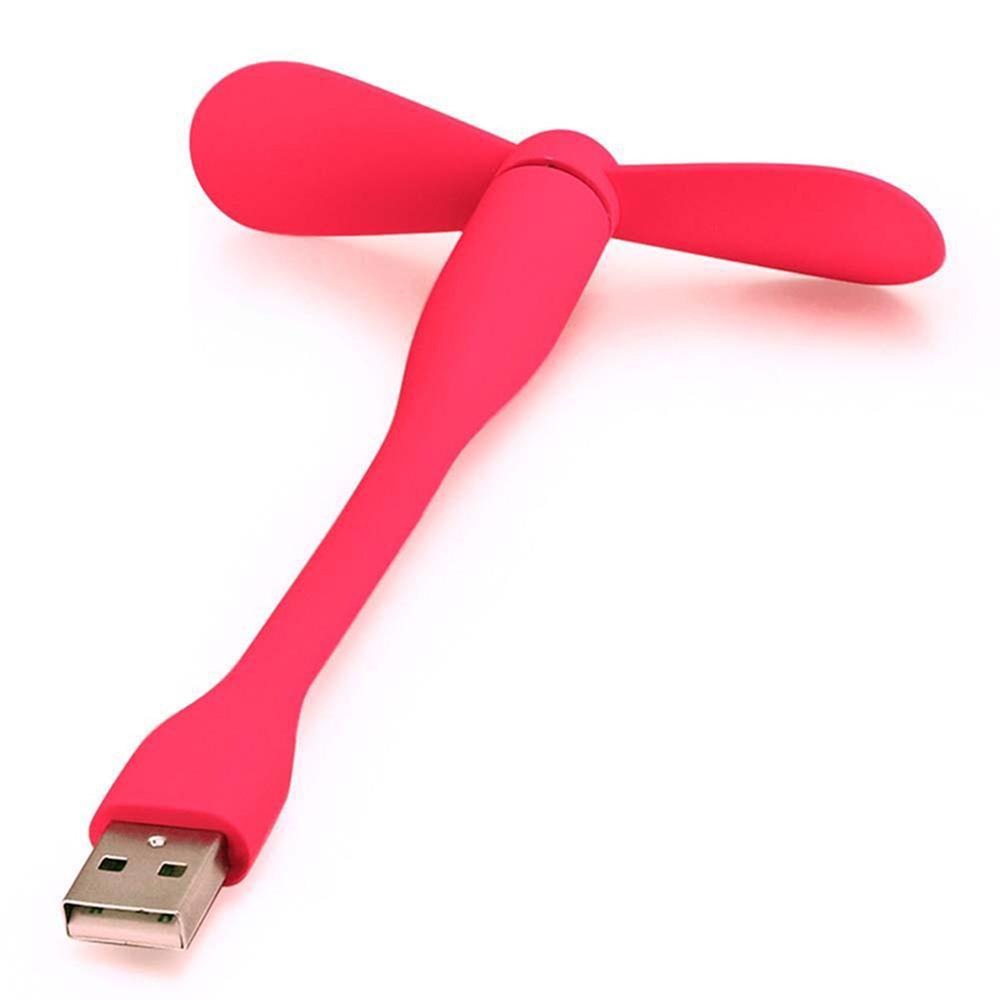 Mini Ventilador Usb Flexible Pc Laptoppower Bank Fucsia img #1