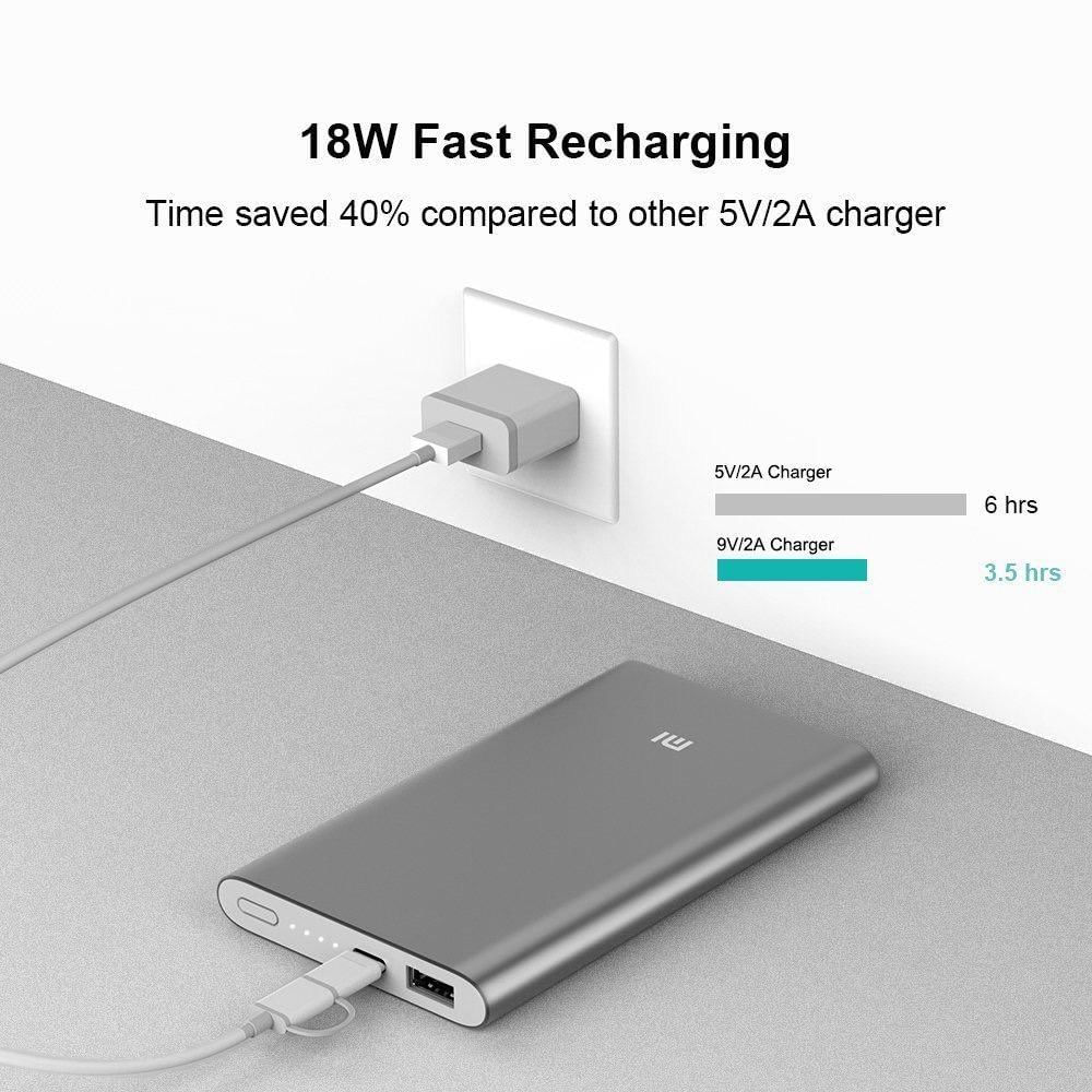 Batería Xiaomi Mi Power Bank Pro 10000 Mah 18W Carga Rápida img #5