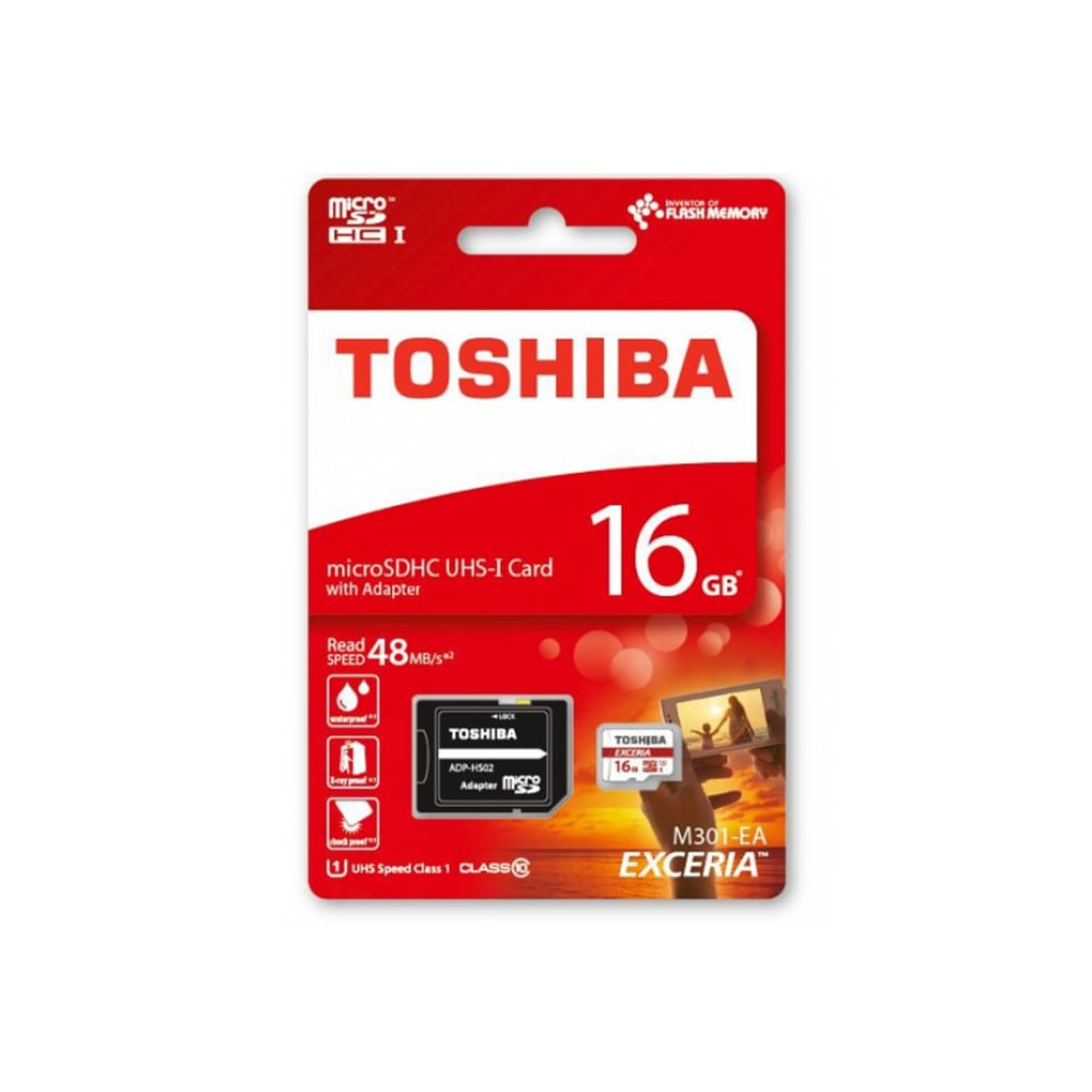 Memoria Micro Sd Toshiba 16 Gb Clase 10 Exceria M301 img #1