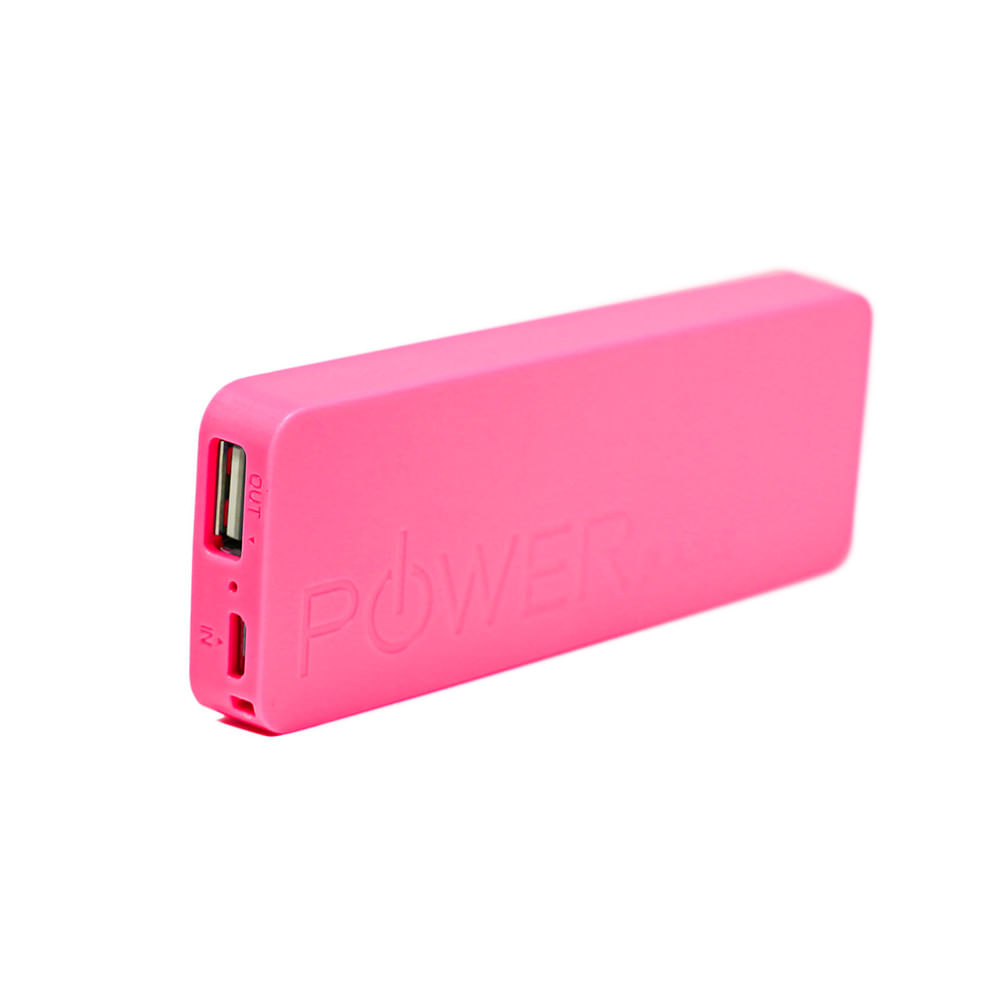 Power Bank 2600Mah Ultra Delgada Slim Rosado img #1