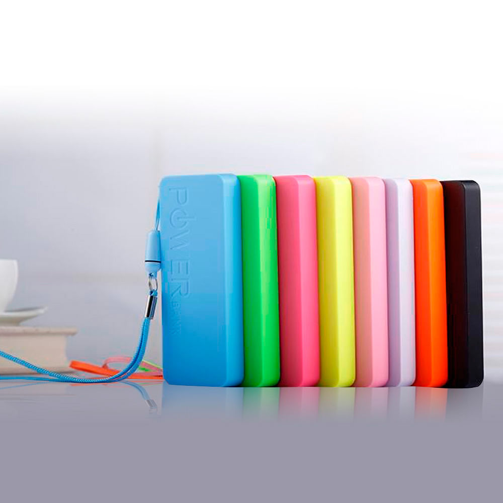 Power Bank 2600Mah Ultra Delgada Slim Rosado img #2