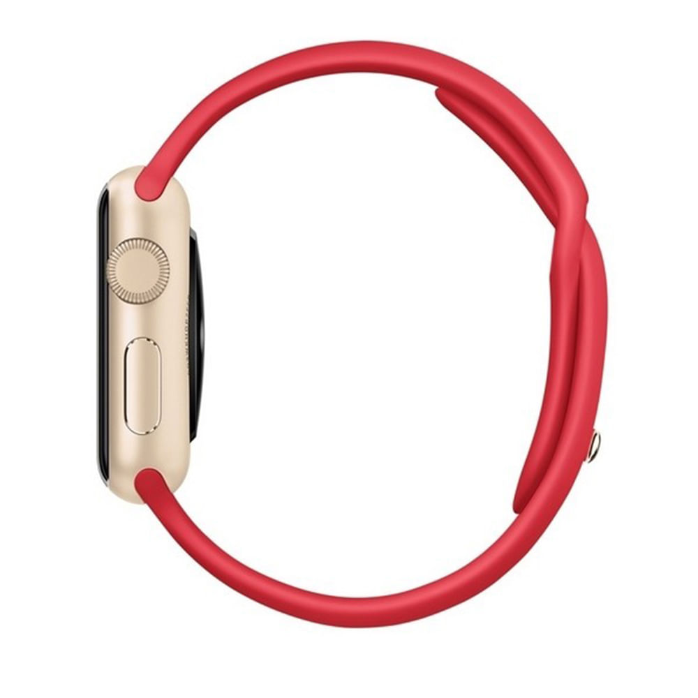 Apple Watch Sport 38Mm Gold Case Band Red img #3