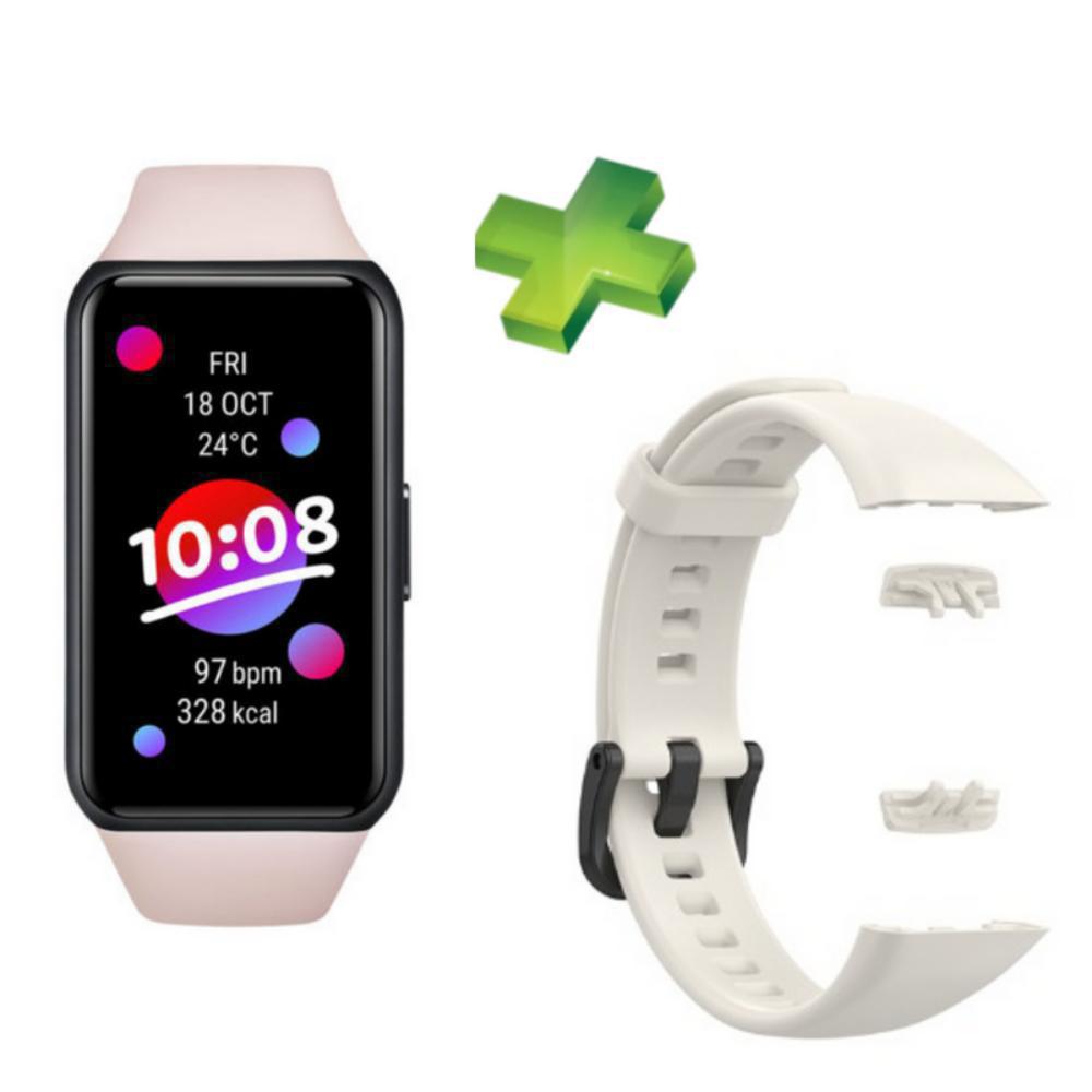 Smartband Honor Band 6+ Correa De Silicona Color Blanco Arena img #1