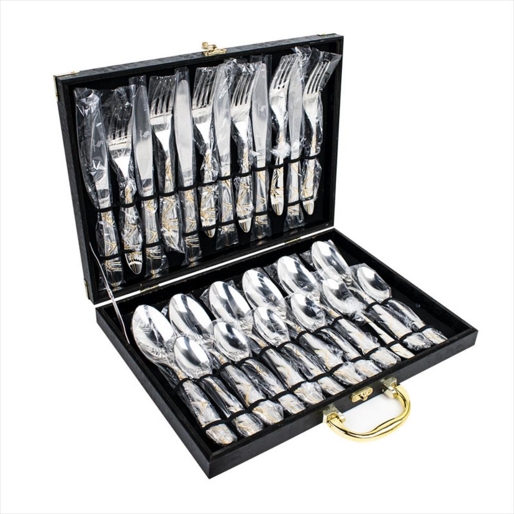 Juego de cubiertos estuche de lujo Ref. Plata img #1