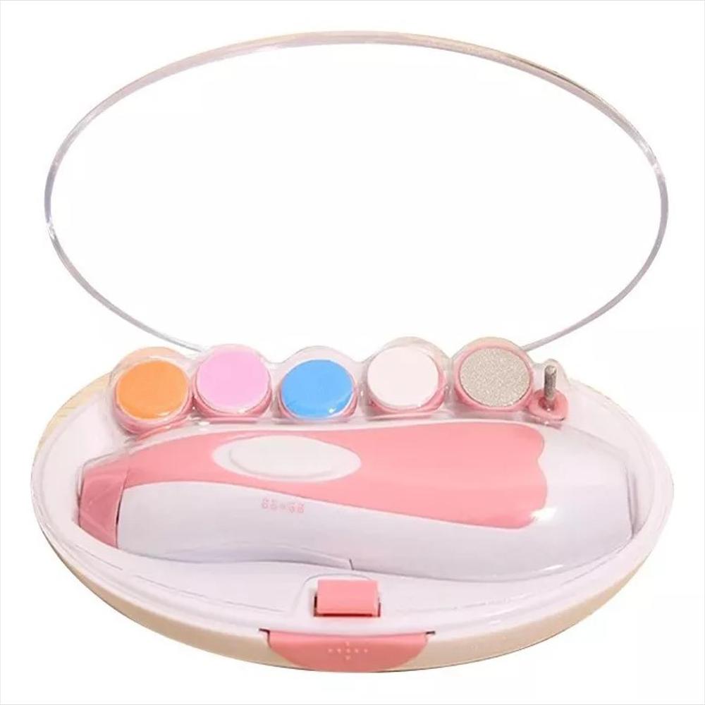 Corta Uñas Rosa Eléctrico Bebe 6 Pza img #1