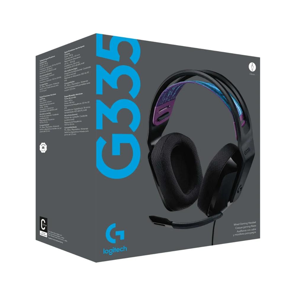 Logitech G335 Diadema Gamer Pc Ps5xbox Color & Confort Negro img #3
