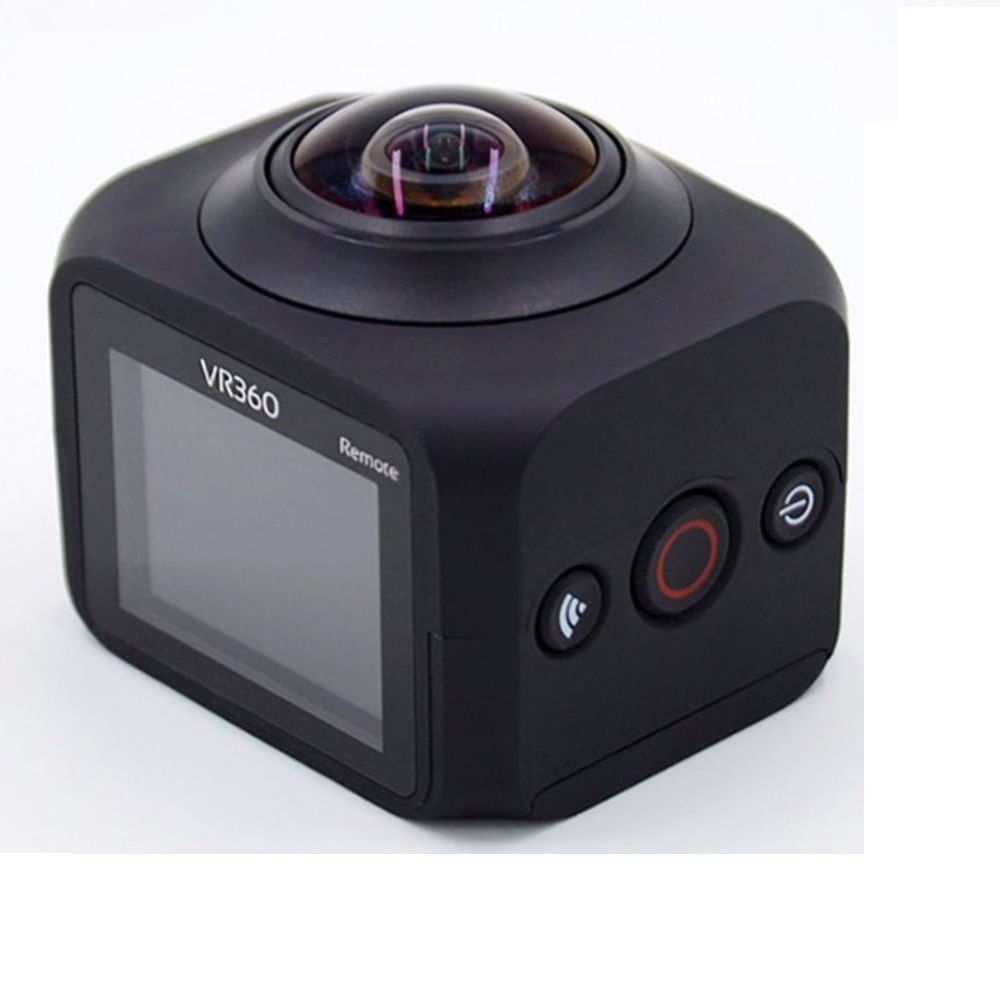 Cámara Deportiva Vr 360 Wifi Con Control + Accesorios Negro img #2