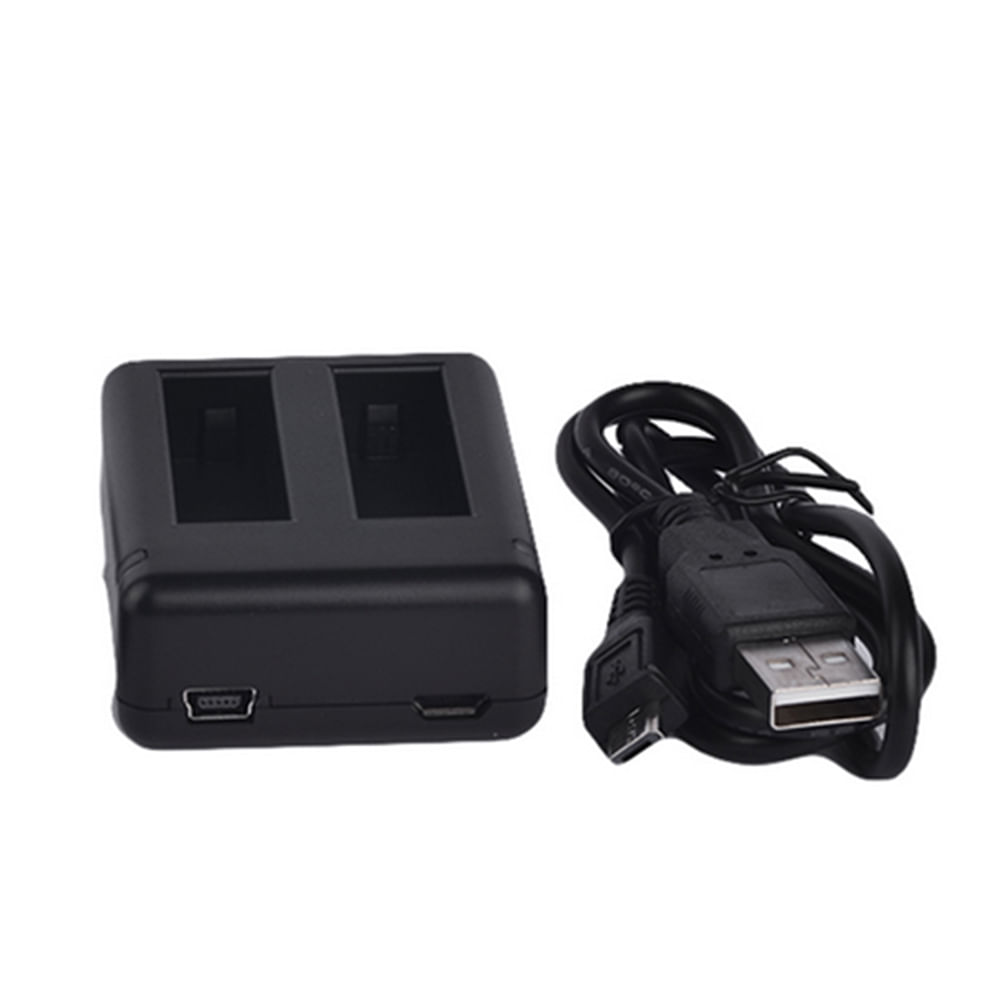 Kit Cargador + 2 Baterias Para Go Pro 4 Silver Y Black img #3