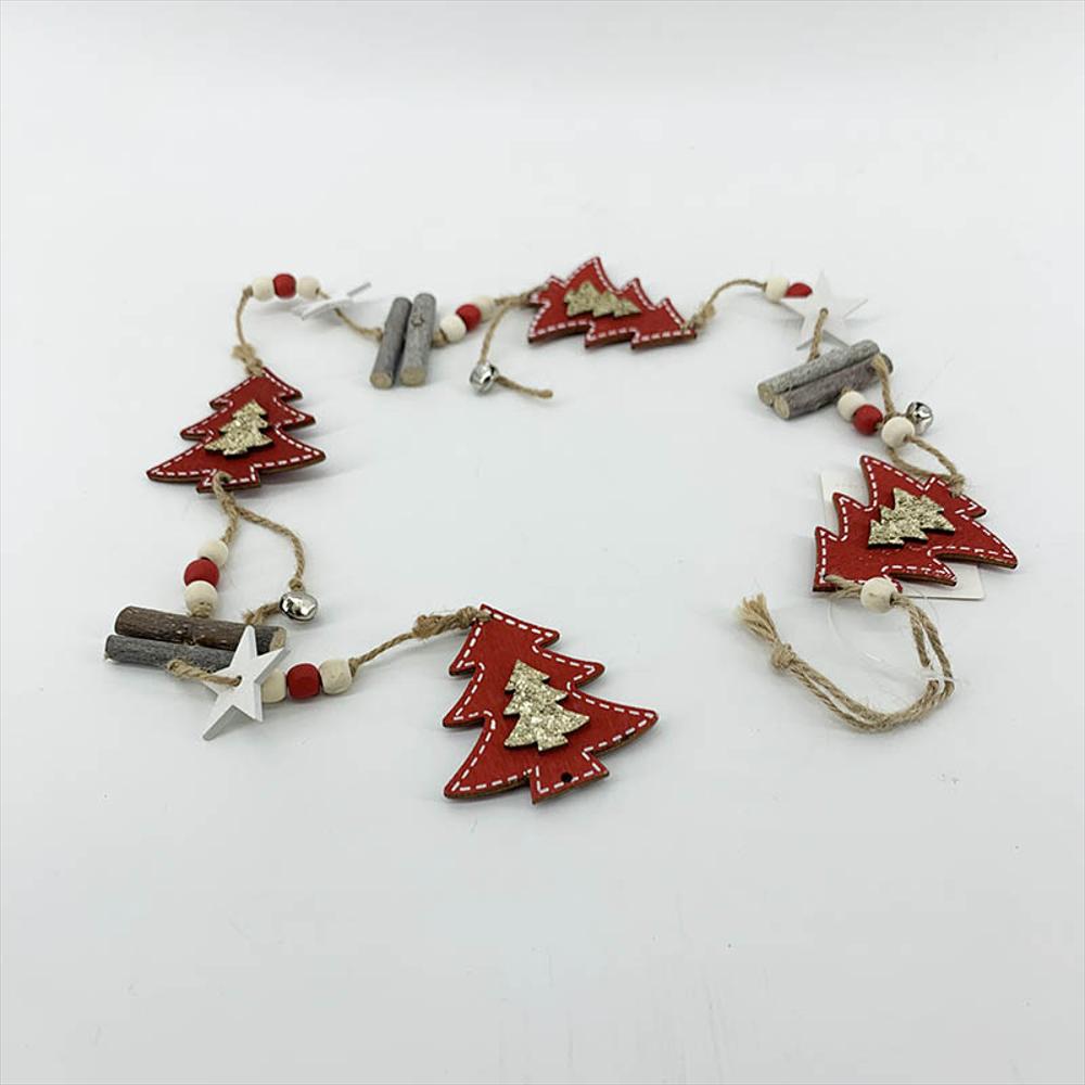 95560 Guirnalda Arbol 7.5X90cm Roja img #1