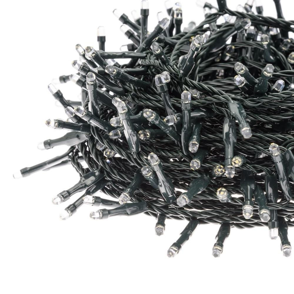 Extension De 100 Led Navidad Cable Verde Blanca img #3