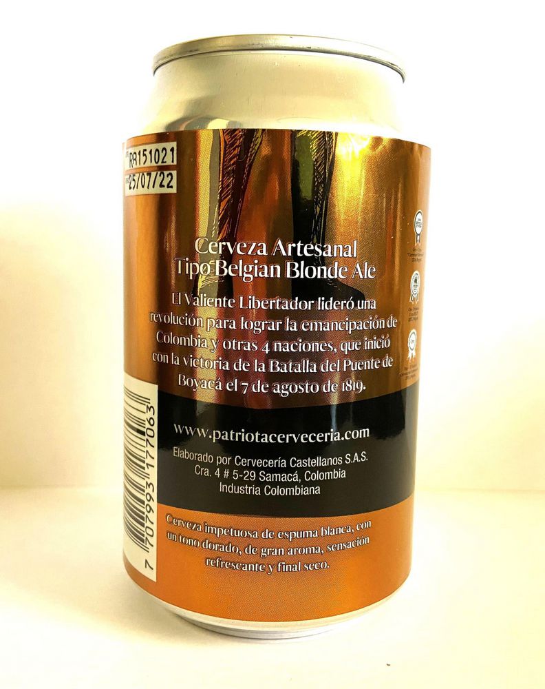 Cerveza PATRIOTA Valerosa Lata (330  ml) img #2