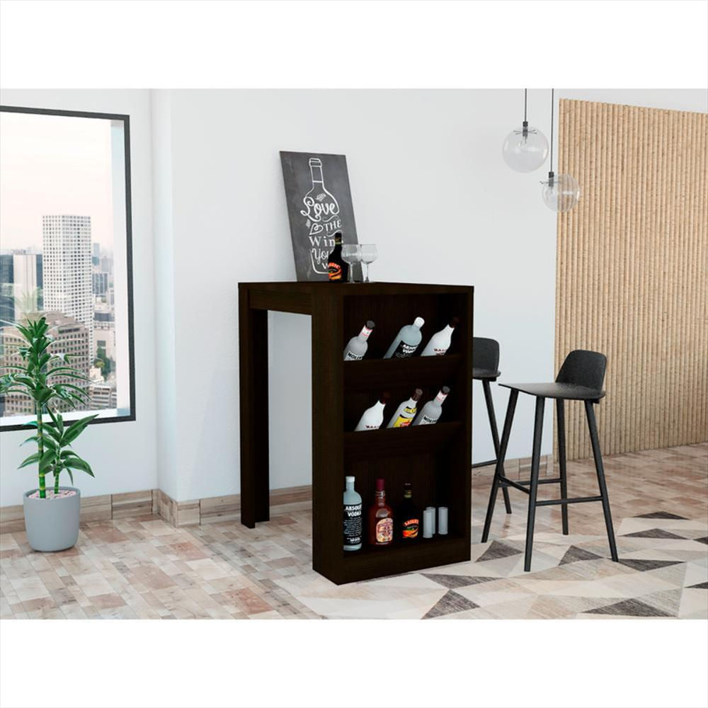 Mesa Bar Celeste, Wengue, Con Amplia Superficie img #2