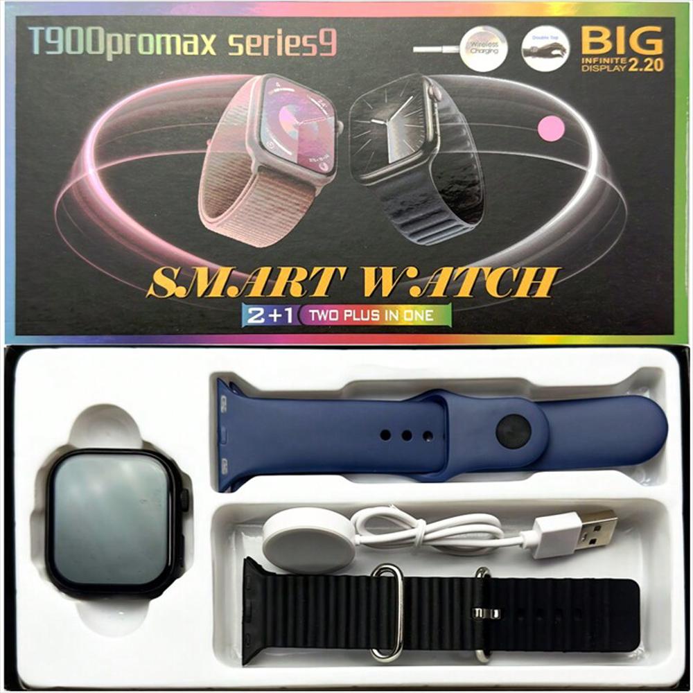 Reloj Inteligente Smartwatch T900 Pro Max Series 9 Amoled Negro img #2