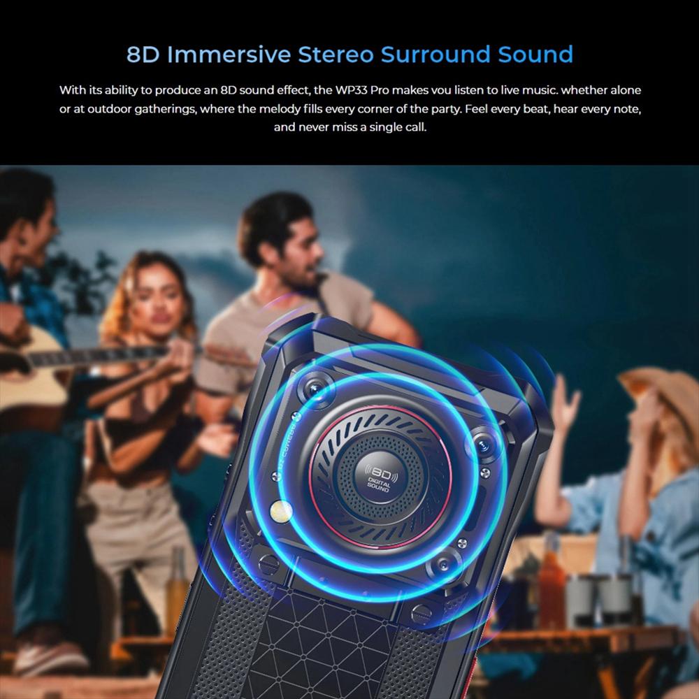 Celular Robusto Oukitel Wp33 Pro 8Gb+256Gb 22000Mah Dimensity 6100+ Nfc Otg 5G img #4