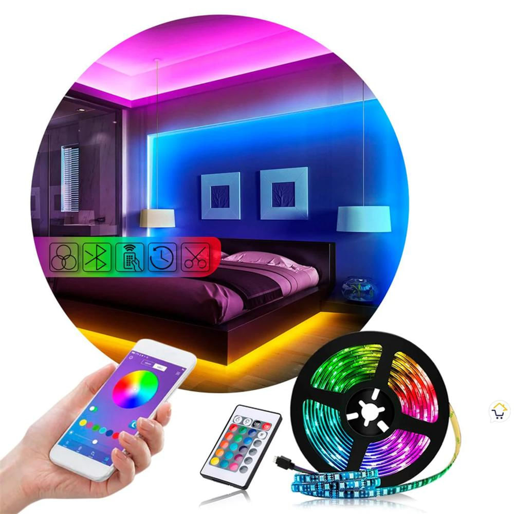 Cinta Led Ritmica 5 Metros Bluetooth + Control img #2