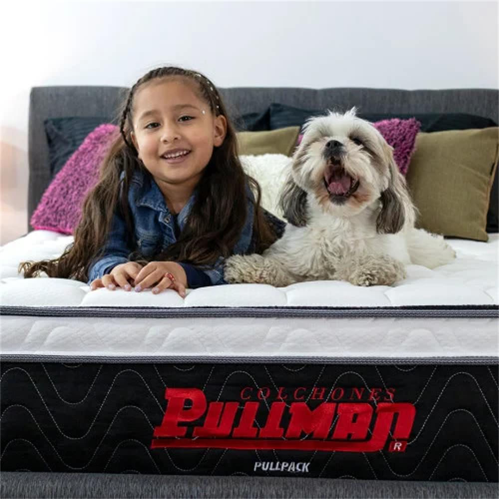 Colchón Pullman King (200X200) Pullpack Euro U Banda Negra img #4