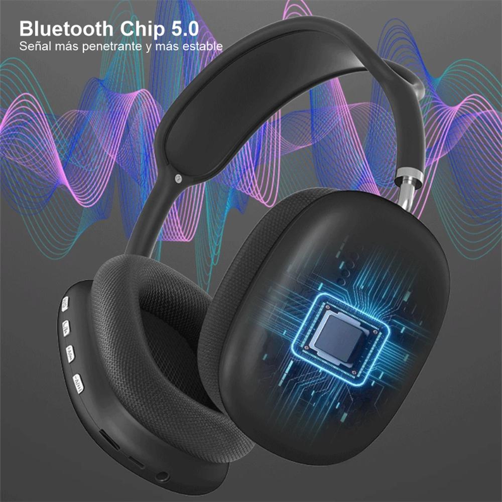 Audifonos Inalambricos Bluetooth Over Ear Diadema Estereo P9 img #3