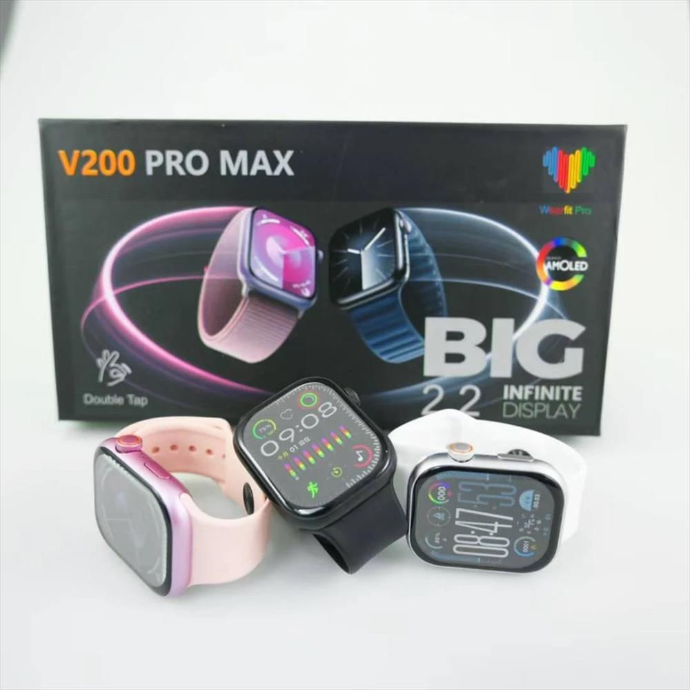 Reloj Inteligente Smartwatch V200 Pro Max Big 2.2 Amoled Rosa img #2
