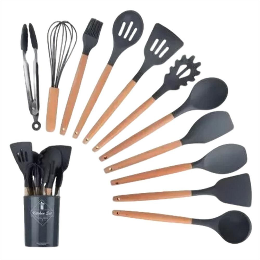 Set De Utensilios De Cocina 12 Piezas En Silicona Teflon img #1