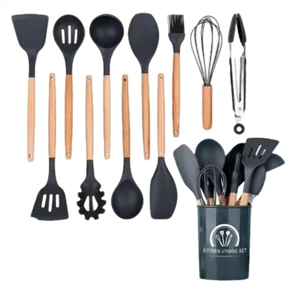 Set De Utensilios De Cocina 12 Piezas En Silicona Teflon img #2