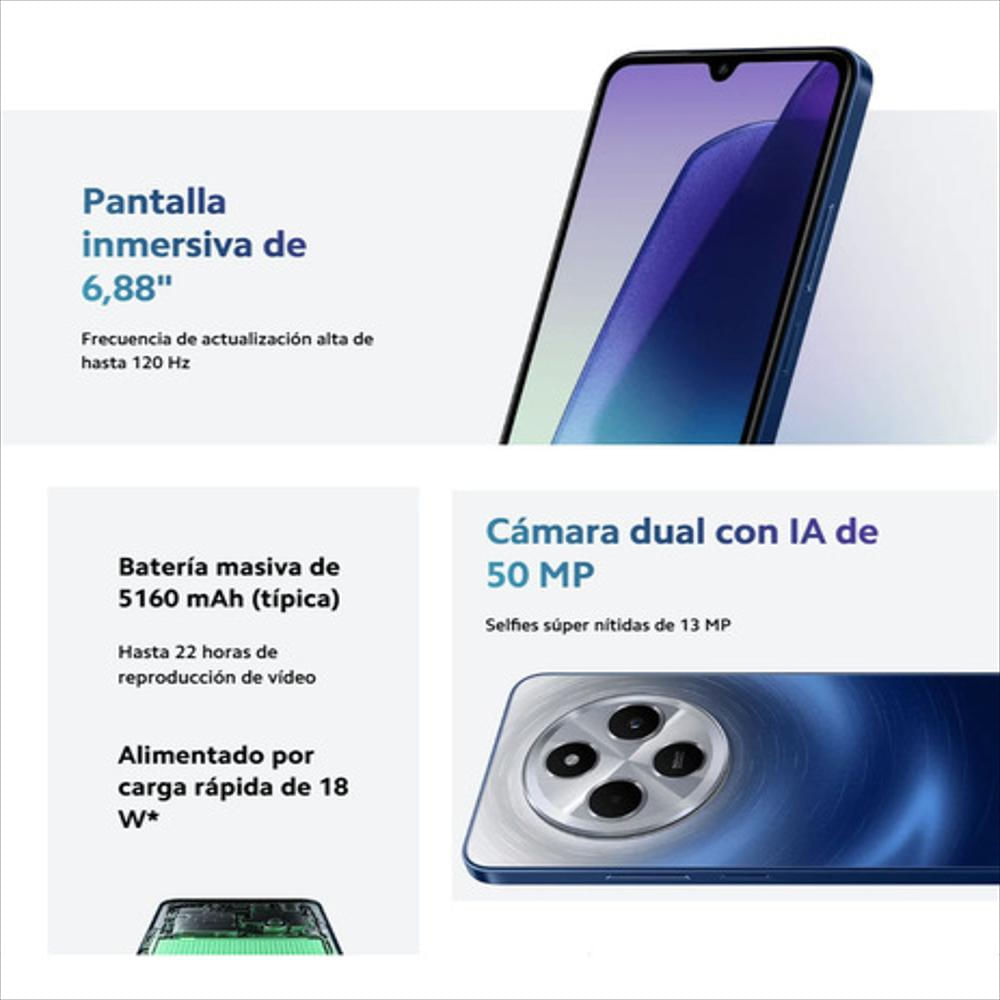 Celular Xiaomi Redmi 14C 128Gb /4Gb, Blk + Band 8 Active, Blk img #4