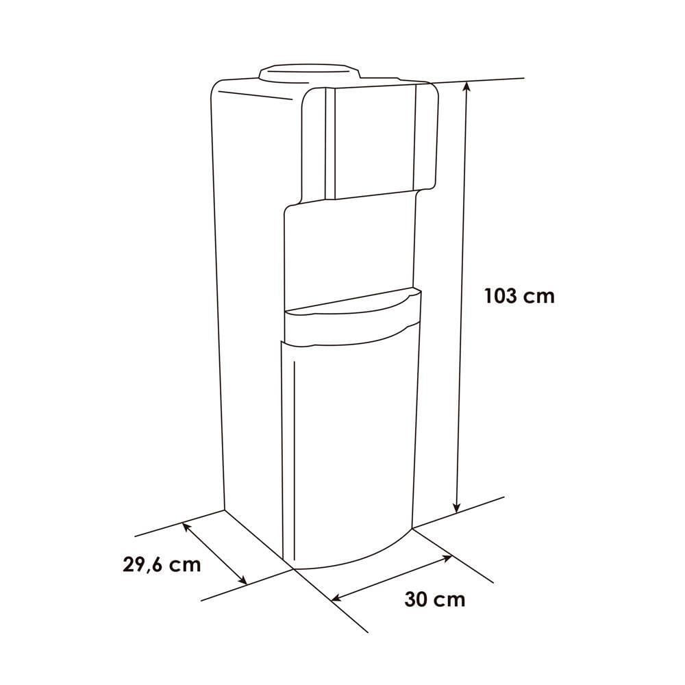 Dispensador de agua 3 litros ABBA DA 1031 S img #6