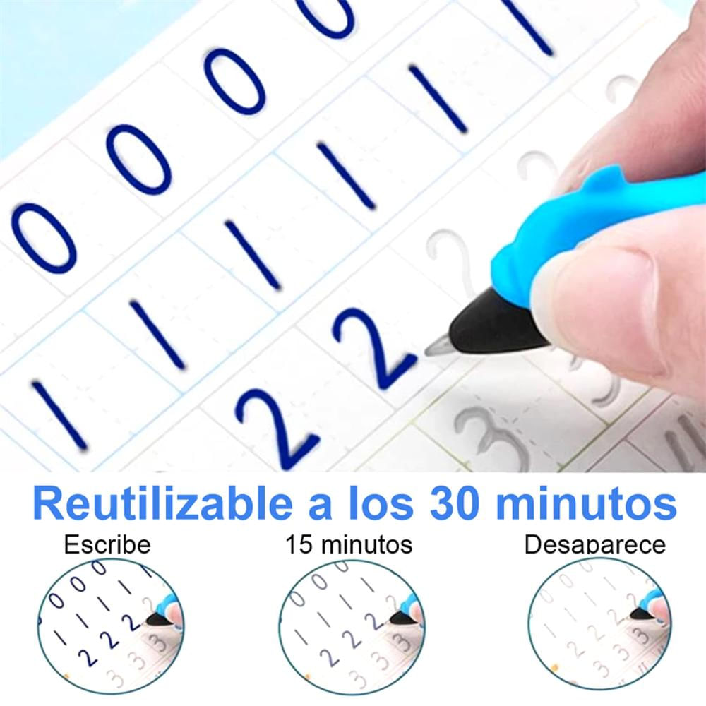 Cuaderno De Escritura Mágico En Español Reutilizable 4Pcs img #4