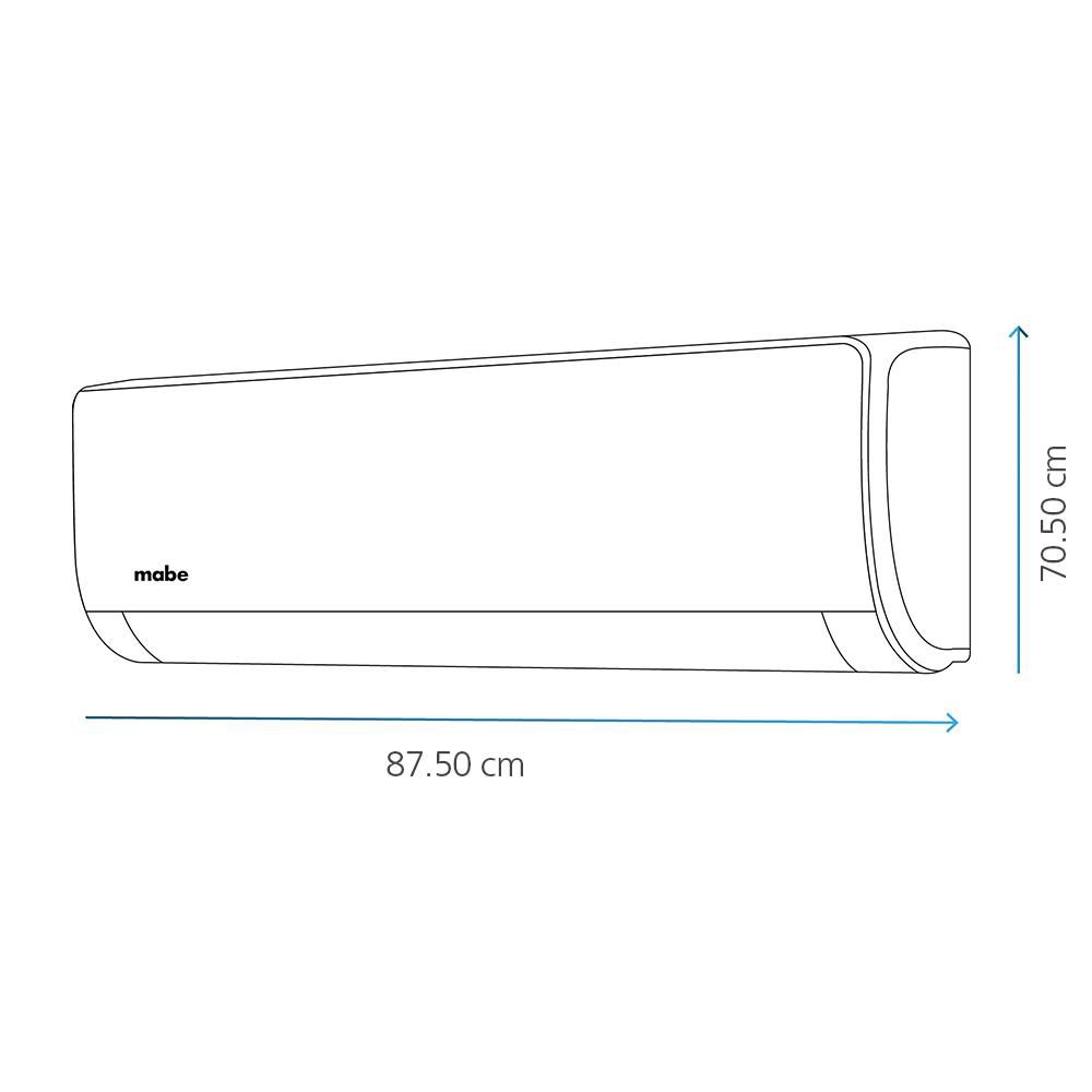 Aire Acondicionado Convencional MABE 9000 Btu 220 V MMT09CDBWCCC1 img #8