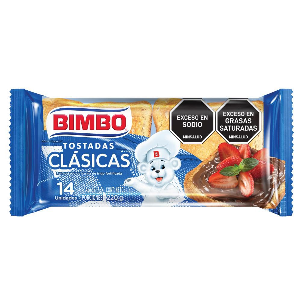 Tostadas BIMBO Clásicas Mantequilla x14und (220  gr) img #1