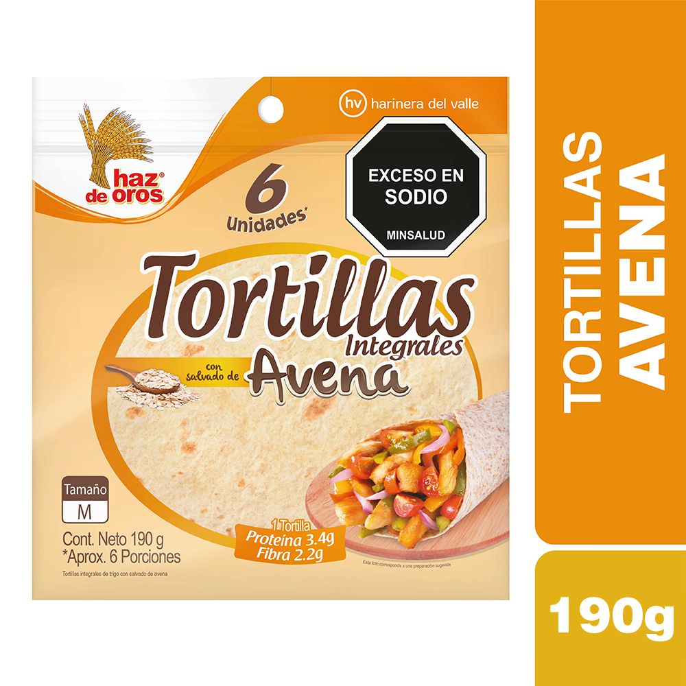 Tortilla HAZ DE OROS avena integral (190  gr) img #1