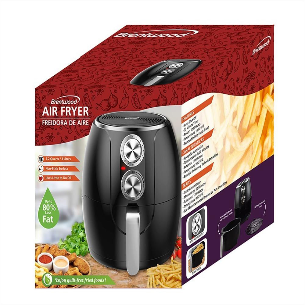 Freidora De Aire Brentwood 3.02 Litros Af300bk Negro Plata img #4