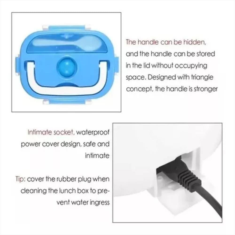 Lonchera Porta Eléctrico Portátil Calentador img #3