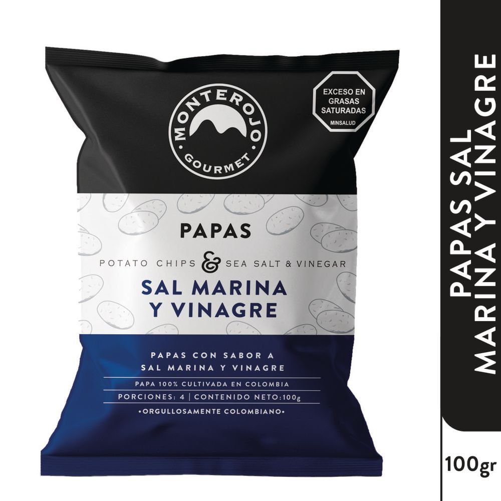 Papas MONTE ROJO SAL MARINA VINAGRE (100  gr) img #1