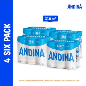 Cerveza CERVEZA ANDINA LIGHT lata x24und 310ml (7440 ml)