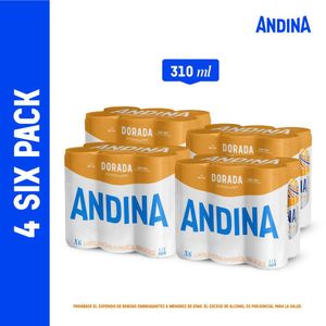 Cerveza ANDINA dorada lata x24und 310ml (7440 ml)