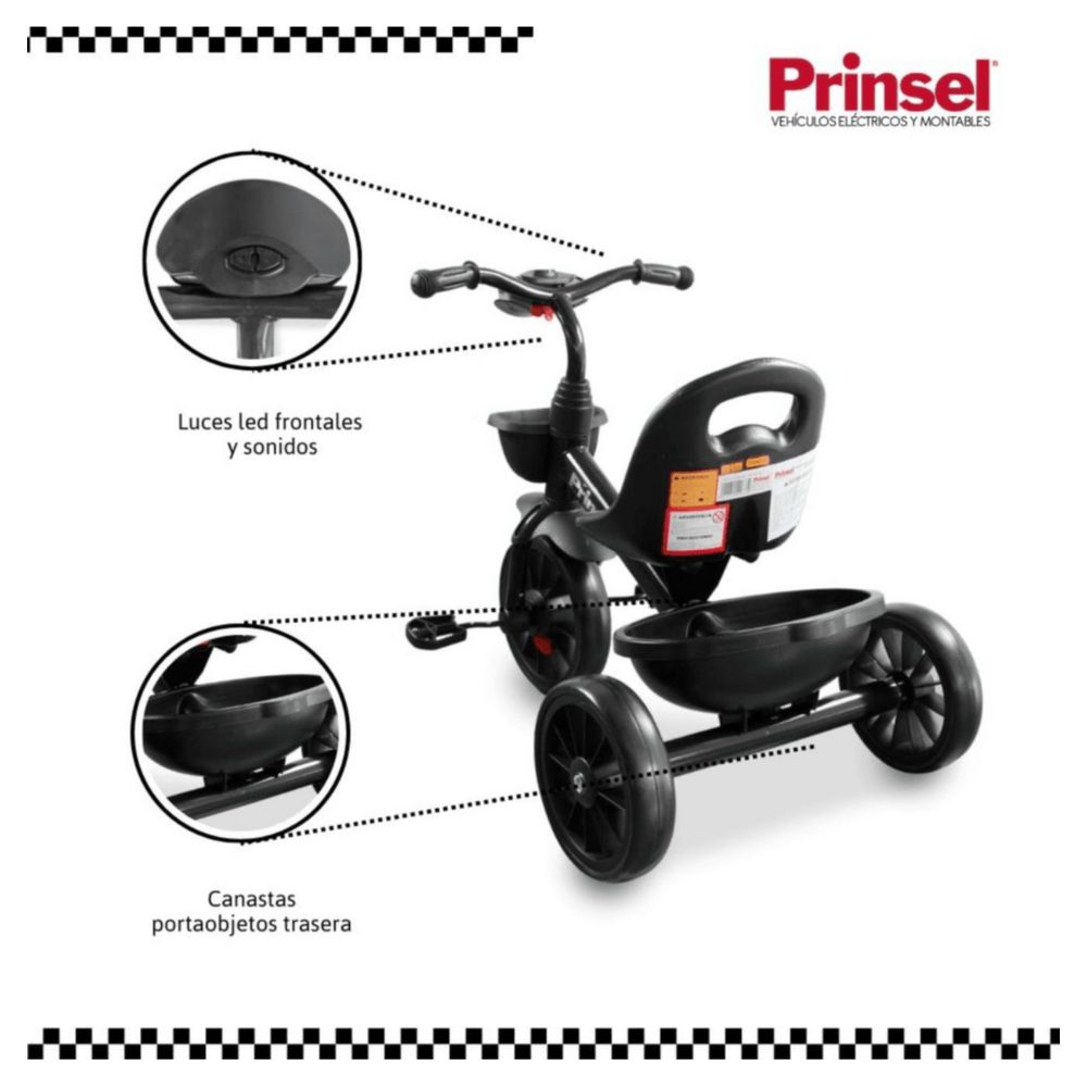Trcicilo Para Niños  Goma Eva Xnova Negro PRINSEL img #3