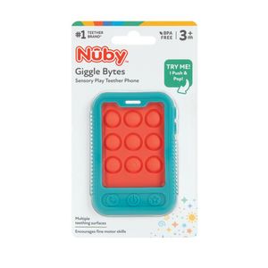 Mordedor De Silicona Con Forma De Celular Fda Nara NUBY 6961CS6NARANJA