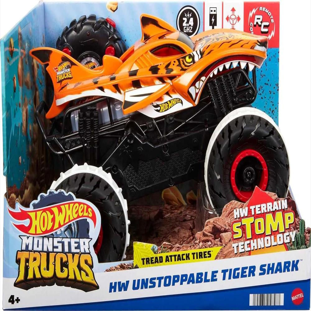 Carro Control Remoto Tiger Shark Hot Wheels Monster Truck img #4
