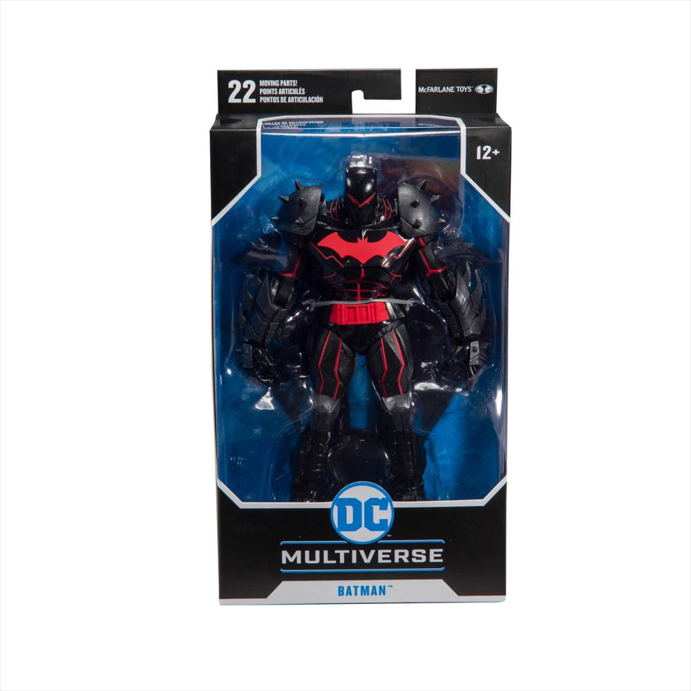 Figura De Acción Dc Multiverse Batman 7'' Con Traje Hellbat img #5