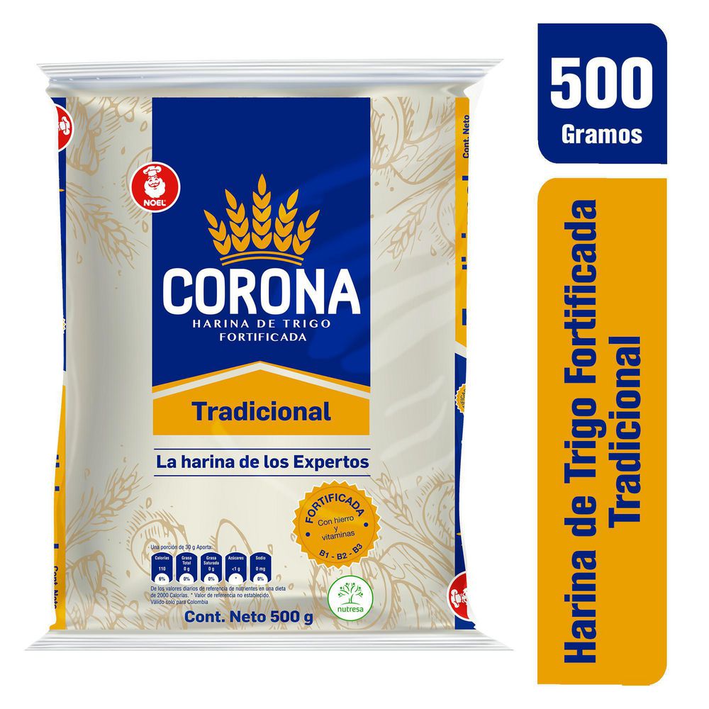 Harina de Trigo CORONA Tradicional (500  gr) img #1