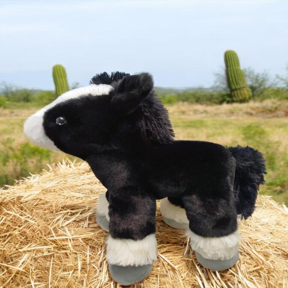 Peluche Caballo Negro 30 Cms + Perfumado img #2