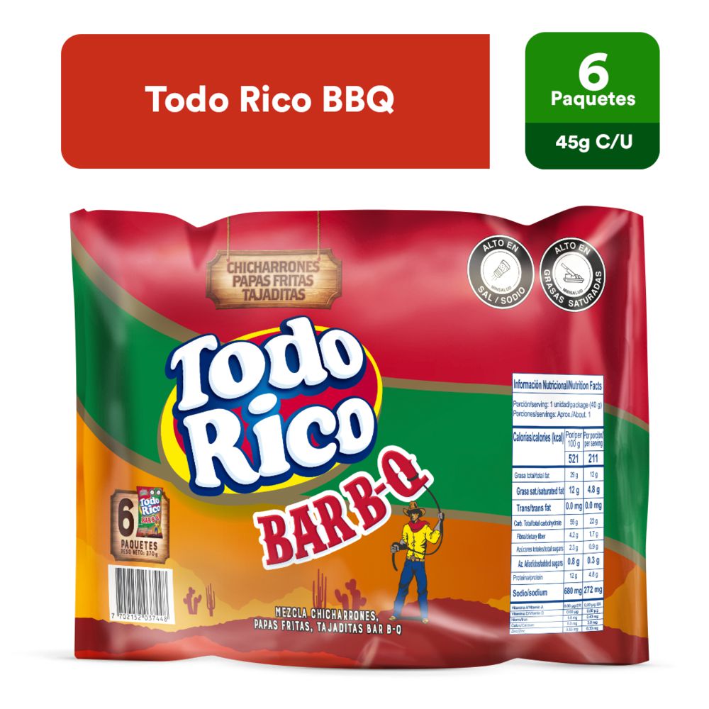 Pasabocas TODO RICO  (270  gr) img #1