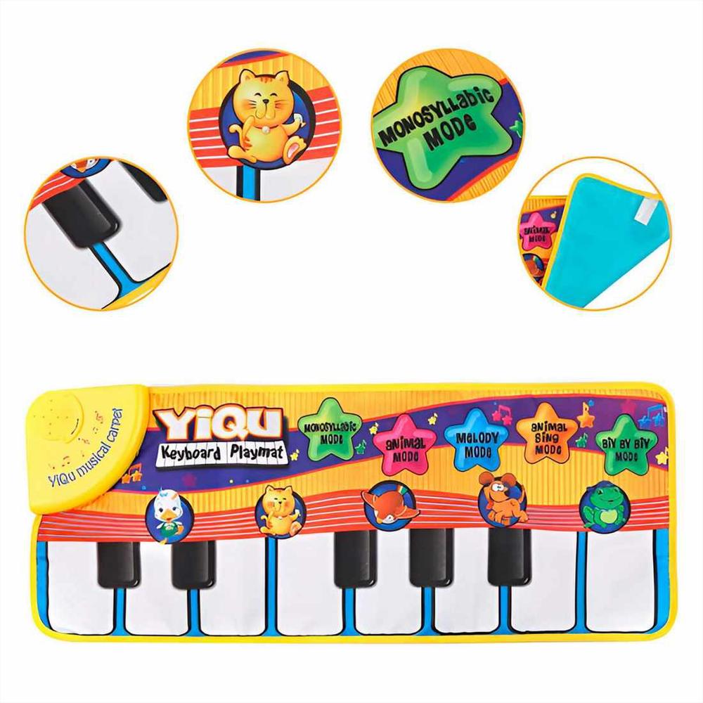 Tapete Alfombra Musical Animales Infantil Funny + Baterias img #1