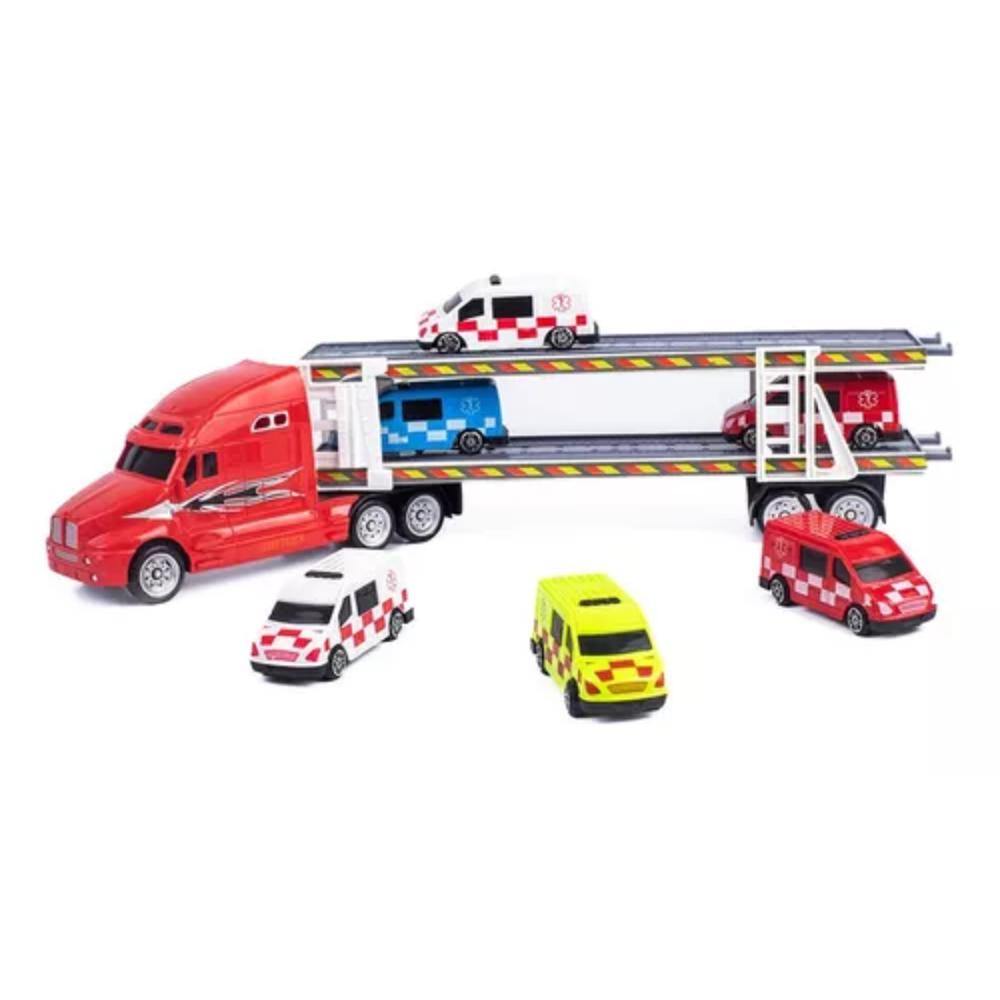 Remolque Transportadora Con 6 Buses 2 Niveles img #1