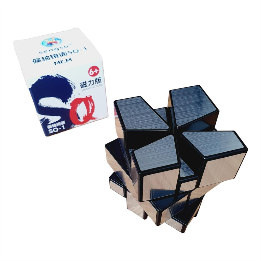 Square 1 Mirror Axis Plateado Shengshou Cubo Rubik Magnetico img #2