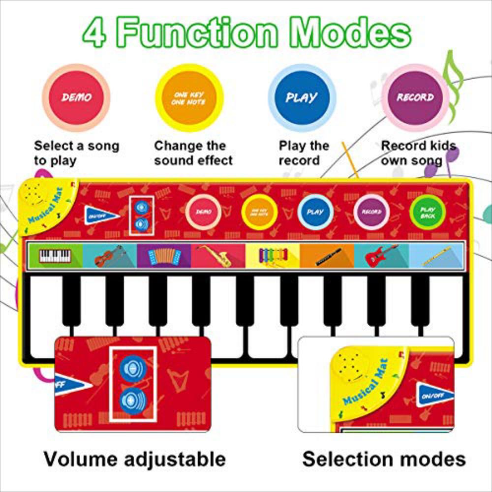 Niños Esteras Musicales 10 Teclas De Piano. img #3