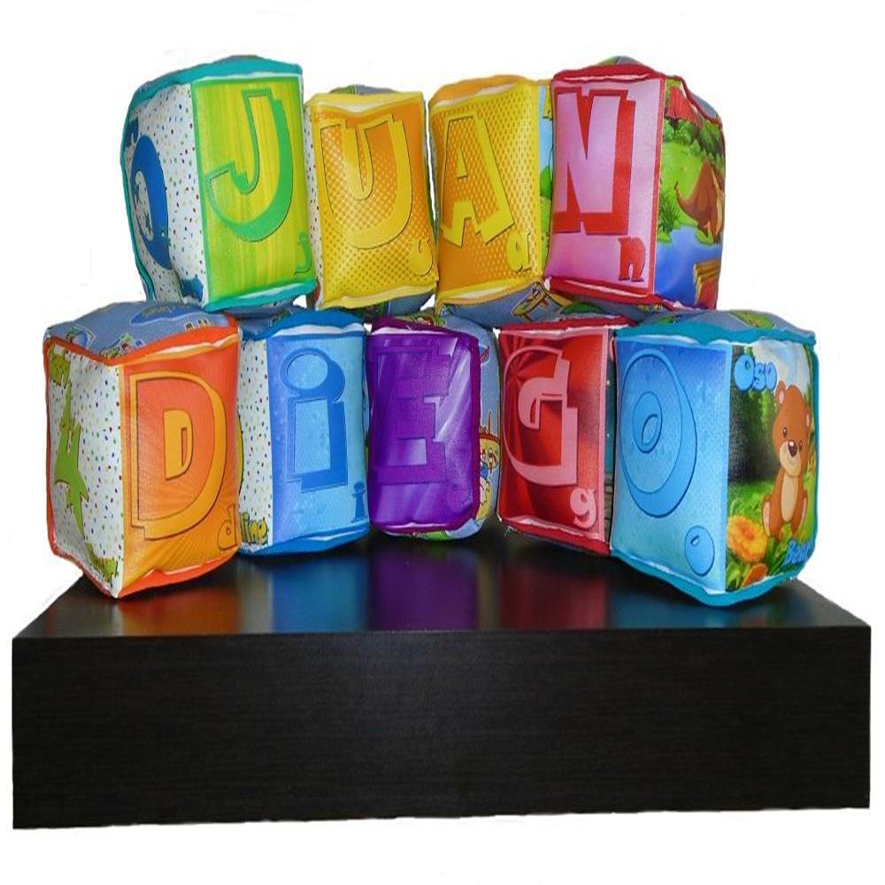 Cubo Dado Lúdico Y Didáctico De Tela Para Bebé Letra L img #4